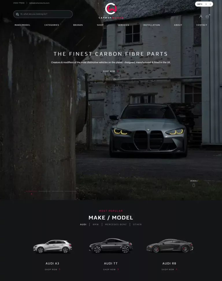 Carbon Wurks - website